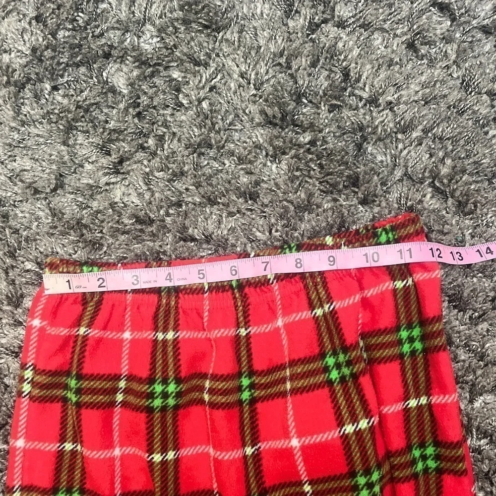 Flannel Red plaid pajamas pants Size L